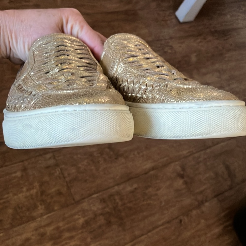 Tory Burch Gold Sneakers - Picture 7 of 9